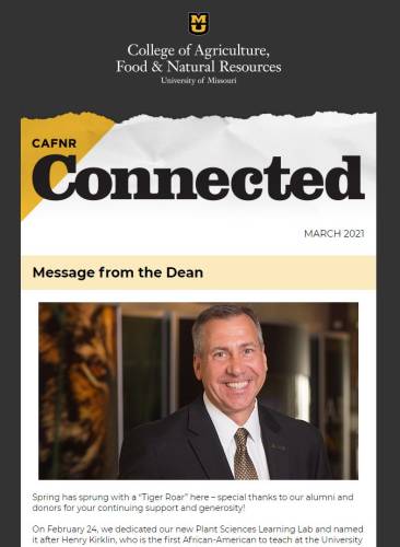 CAFNR Connected March 2021